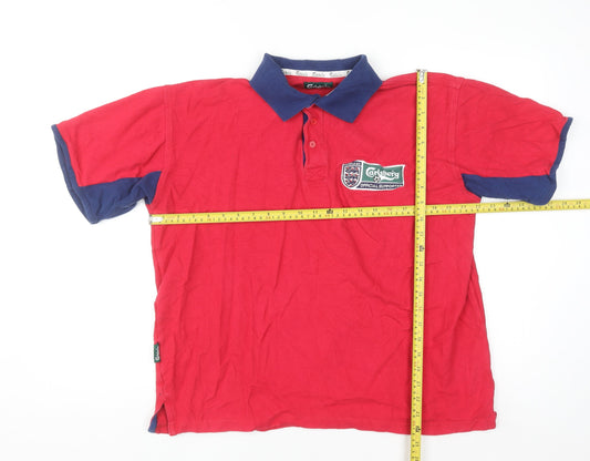 Carlsberg England Red Men’s Polo Shirt One Size Cotton