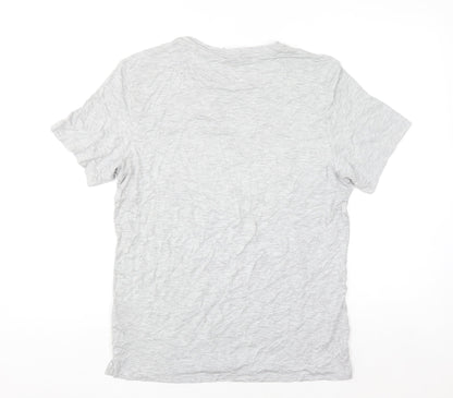 H&M Women's Grey Basic Short Sleeve Jersey T-Shirt Size S