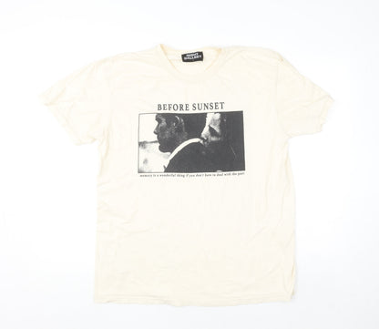Night Gallery Men's Beige Before Sunset Graphic T-Shirt Size L