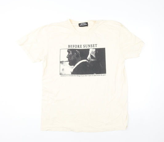 Night Gallery Men's Beige Before Sunset Graphic T-Shirt Size L