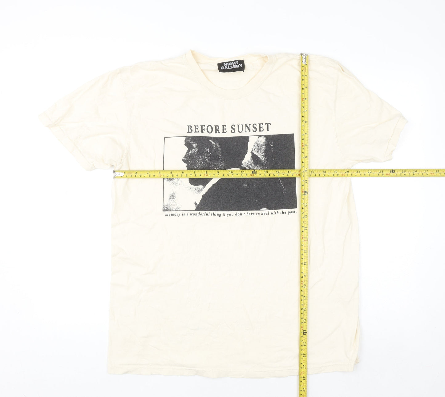 Night Gallery Men's Beige Before Sunset Graphic T-Shirt Size L