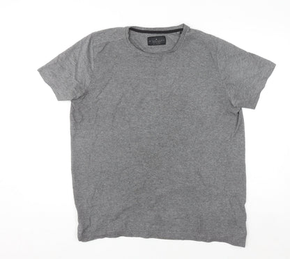 Dissident Men's Grey XL Short Sleeve Crew Neck Cotton Blend T-Shirt