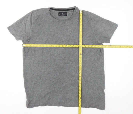 Dissident Men's Grey XL Short Sleeve Crew Neck Cotton Blend T-Shirt