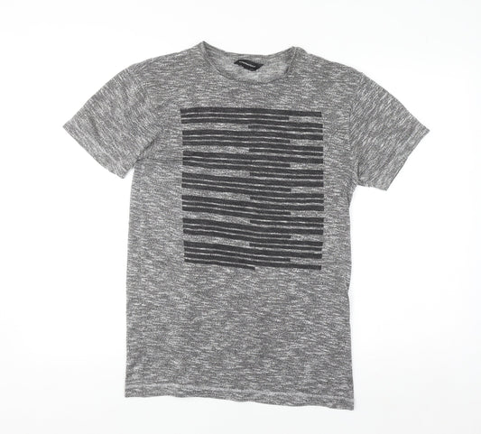 CedarWood State Men's Grey Graphic Print Crew Neck T-Shirt Size S