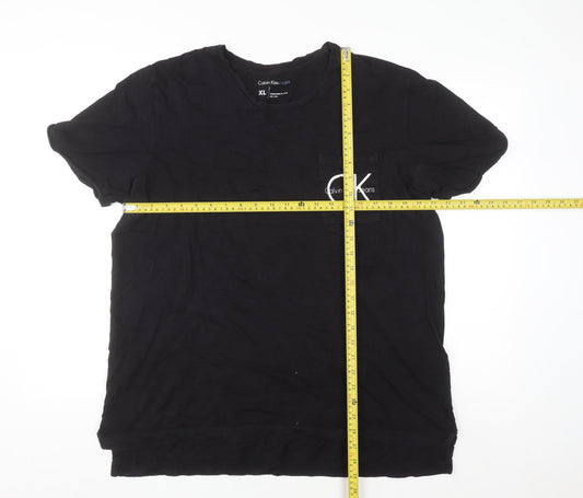Calvin Klein Jeans Men's Black XL Logo Pocket Cotton T-Shirt