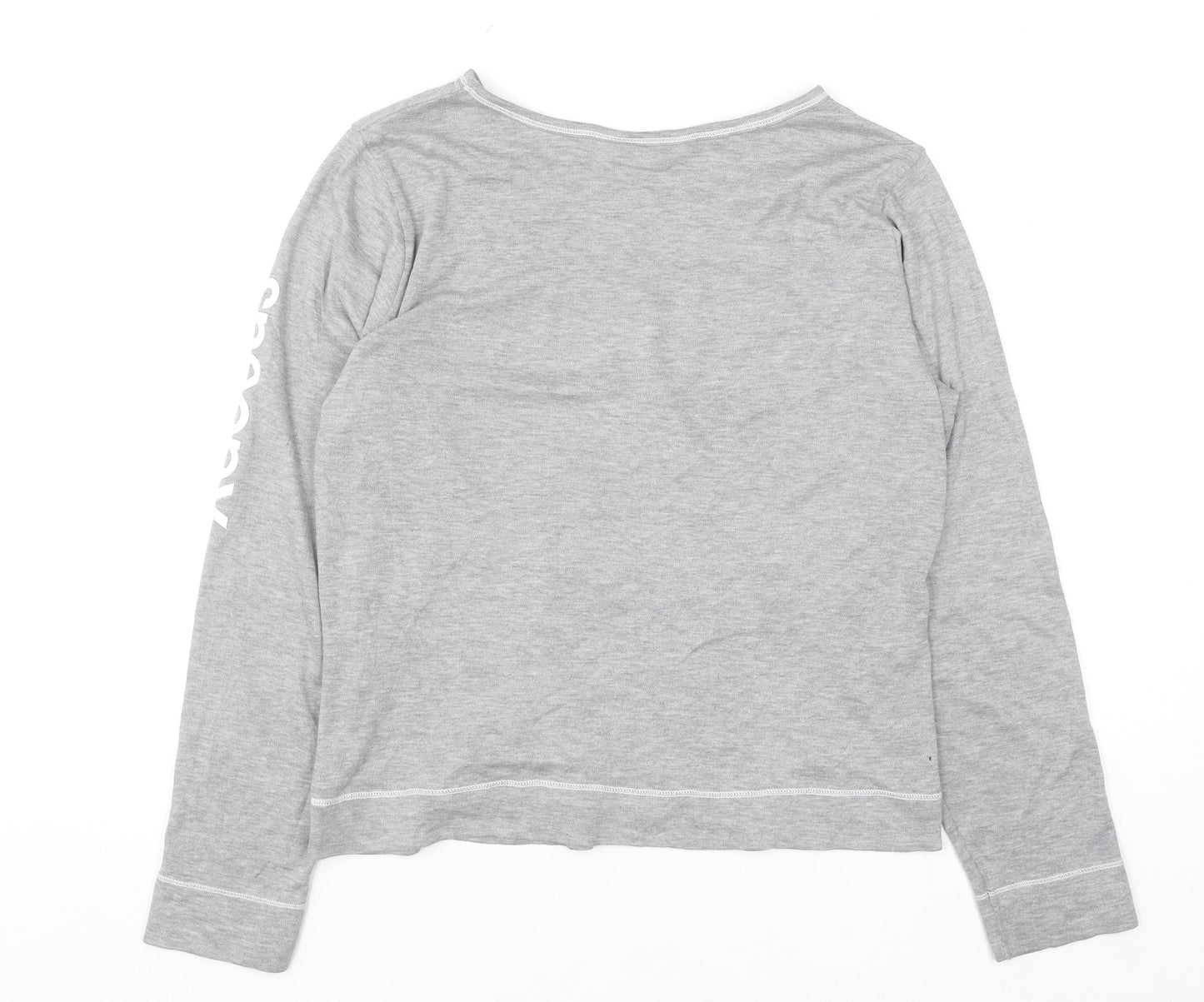 BHS Women’s Grey Snoopy Long Sleeve Graphic T-Shirt Size 12