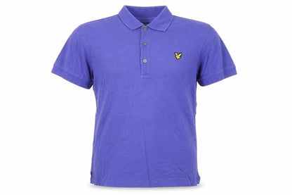 Lyle & Scott Men's Purple Cotton Short Sleeve Polo Shirt M