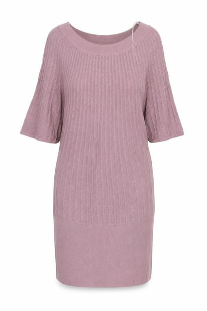 H&M Women Purple Knit Sweater Dress Size 12 Viscose Casual