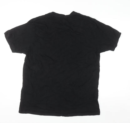 Hard Rock Cafe London Men's Black Cotton Graphic T-Shirt Large