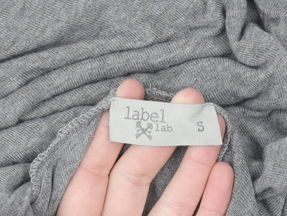 Label Lab Women’s Grey Roll Neck Relaxed Pullover Jumper Size S