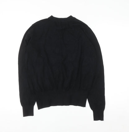 Joanie Women Black Cat Lady Pullover Jumper Size M