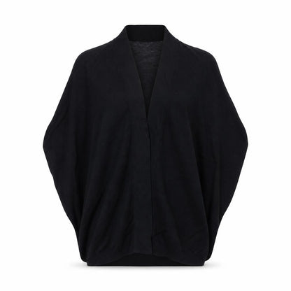 Bench Womens Black Medium Open Knit Dolman Cardigan