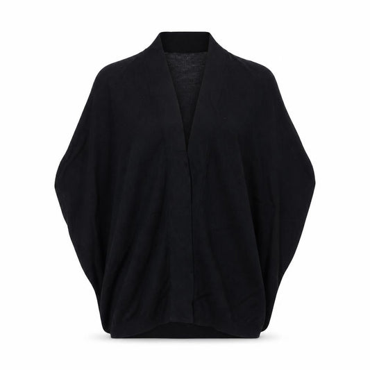 Bench Womens Black Medium Open Knit Dolman Cardigan
