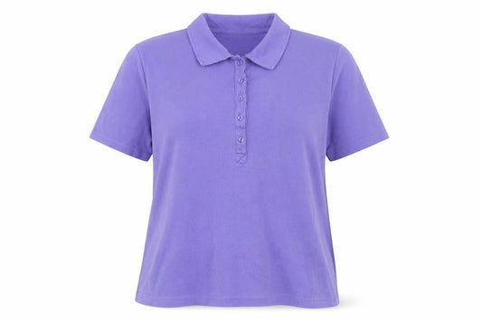 Cotton Traders Women Purple Size 12 Polo Shirt 100% Cotton Short Sleeve