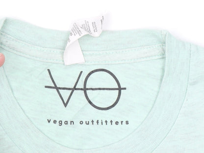 Vegan Outfitters Women's Green XS Graphic Cotton T-Shirt