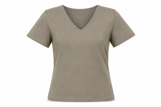 Rohan Womens XS Brown V-Neck Short Sleeve Moisture Wicking T-Shirt