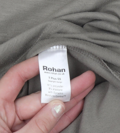 Rohan Womens XS Brown V-Neck Short Sleeve Moisture Wicking T-Shirt