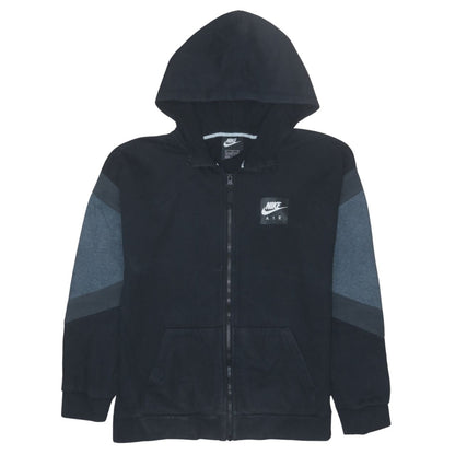 Nike Boys Black Full Zip Hoodie XL 13-15 Years Hooded Sweatshirt