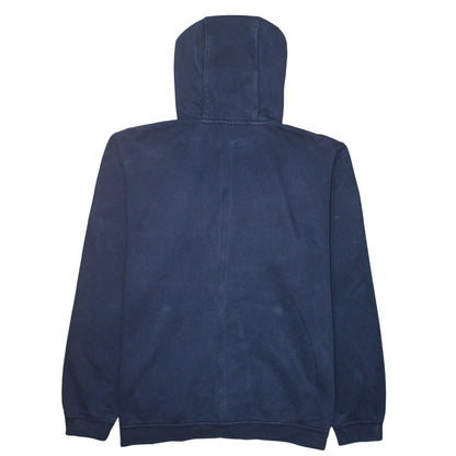 Nike Men's Blue Full Zip Hoodie 2XL Fleece Sweatshirt