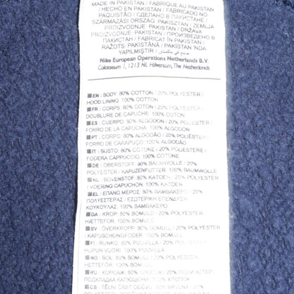 Nike Men's Blue Full Zip Hoodie 2XL Fleece Sweatshirt