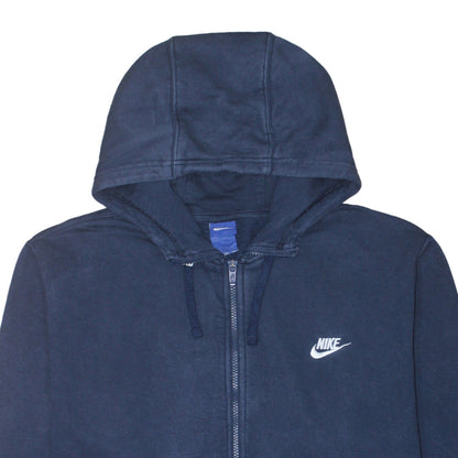 Nike Men's Blue Full Zip Hoodie 2XL Fleece Sweatshirt