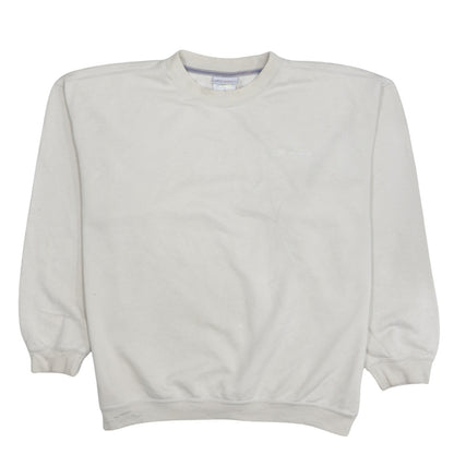 Reebok Men's Beige Crew Neck Pullover Sweatshirt Size M