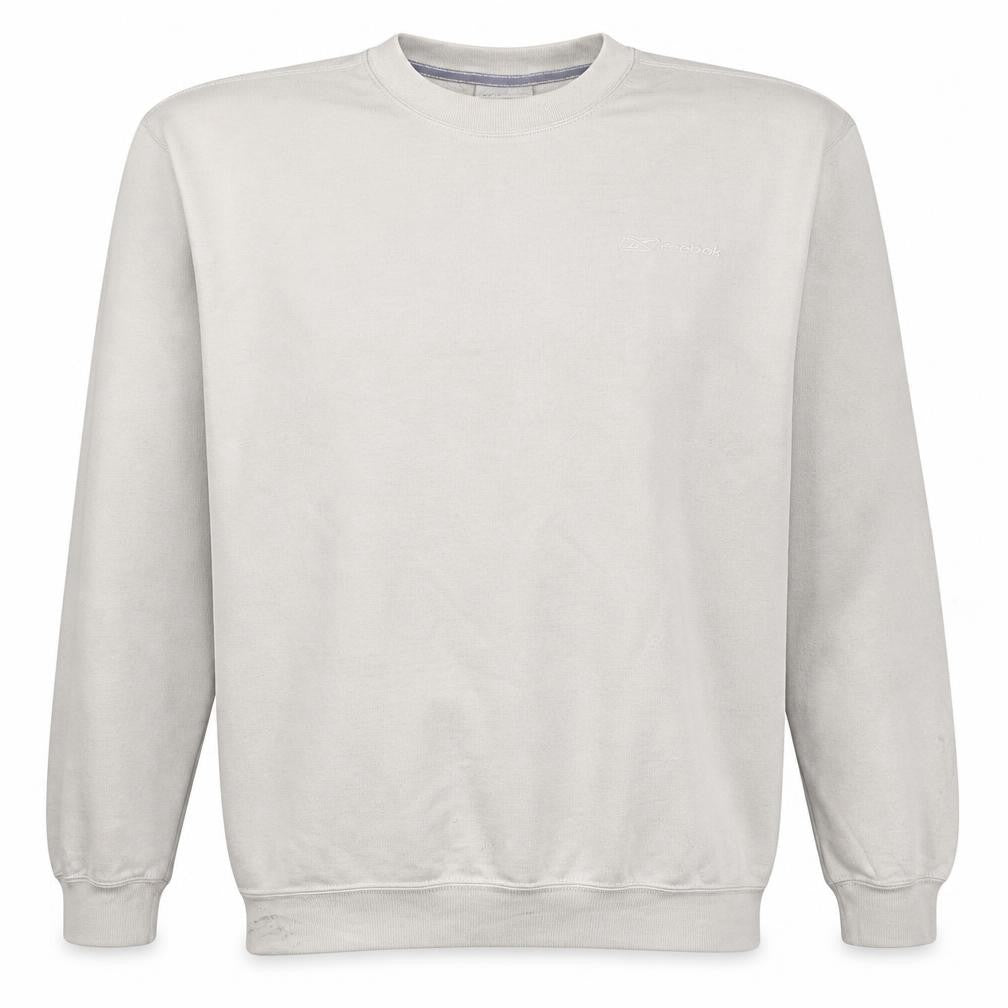 Reebok Men's Beige Crew Neck Pullover Sweatshirt Size M