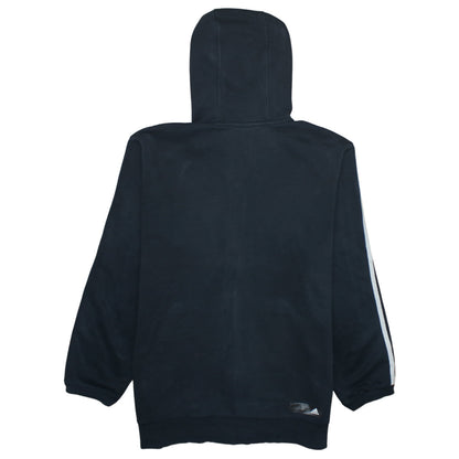 Adidas Men's Black Full Zip Logo Hoodie Size L
