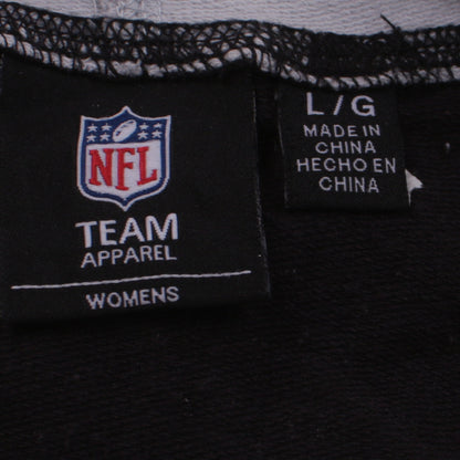 NFL Team Apparel Raiders Grey Black Men's L Pullover Hoodie