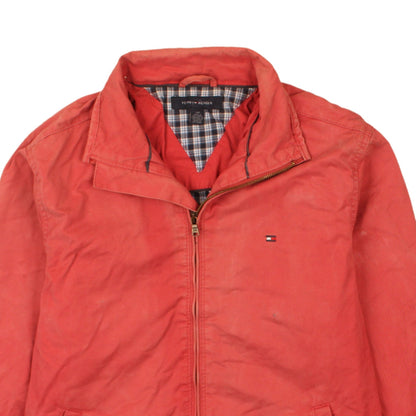 Tommy Hilfiger Men’s Red Cotton Bomber Jacket Size S