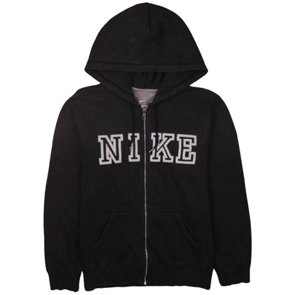 Nike Men's Black Full Zip Logo Hoodie L Regular Fit