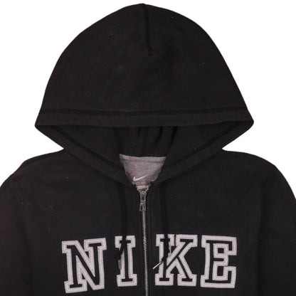 Nike Men's Black Full Zip Logo Hoodie L Regular Fit