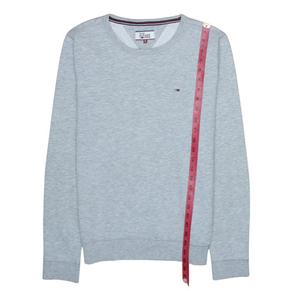 Tommy Hilfiger Men's Grey Crew Neck Sweatshirt Size S Classic Fit