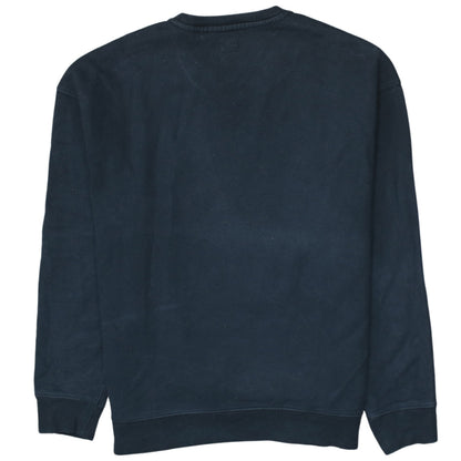Levi's Men's Black Relaxed Fit Crew Neck Logo Sweatshirt M