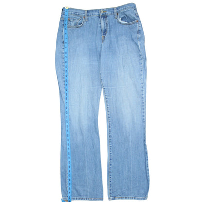 Lee Men’s Blue 38x34 Straight Leg Denim Jeans Cotton