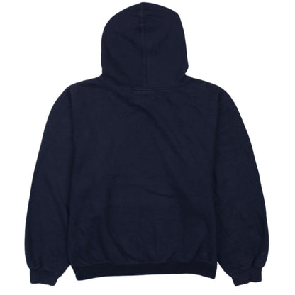 Reebok Boys Navy Patriots Football Pullover Hoodie L 14-16 Cotton Blend
