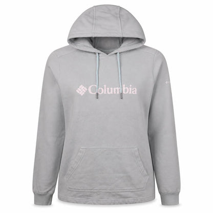 Columbia Womens Light Grey Hooded Pullover Sweatshirt Size M