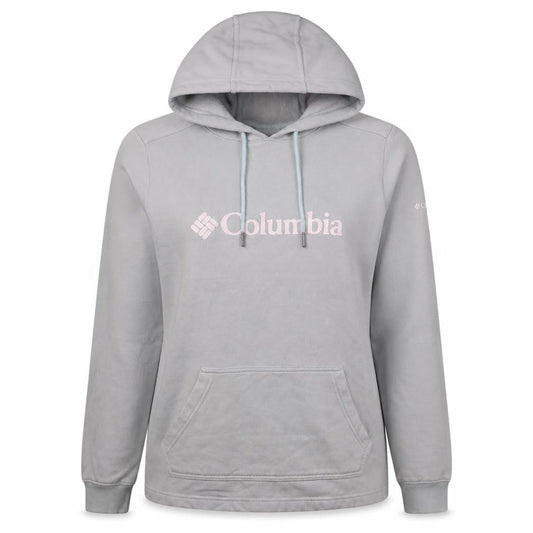 Columbia Womens Light Grey Hooded Pullover Sweatshirt Size M
