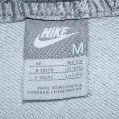 Nike Women Grey Full Zip Hoodie M Size 10/12 Soft Fleece Lined