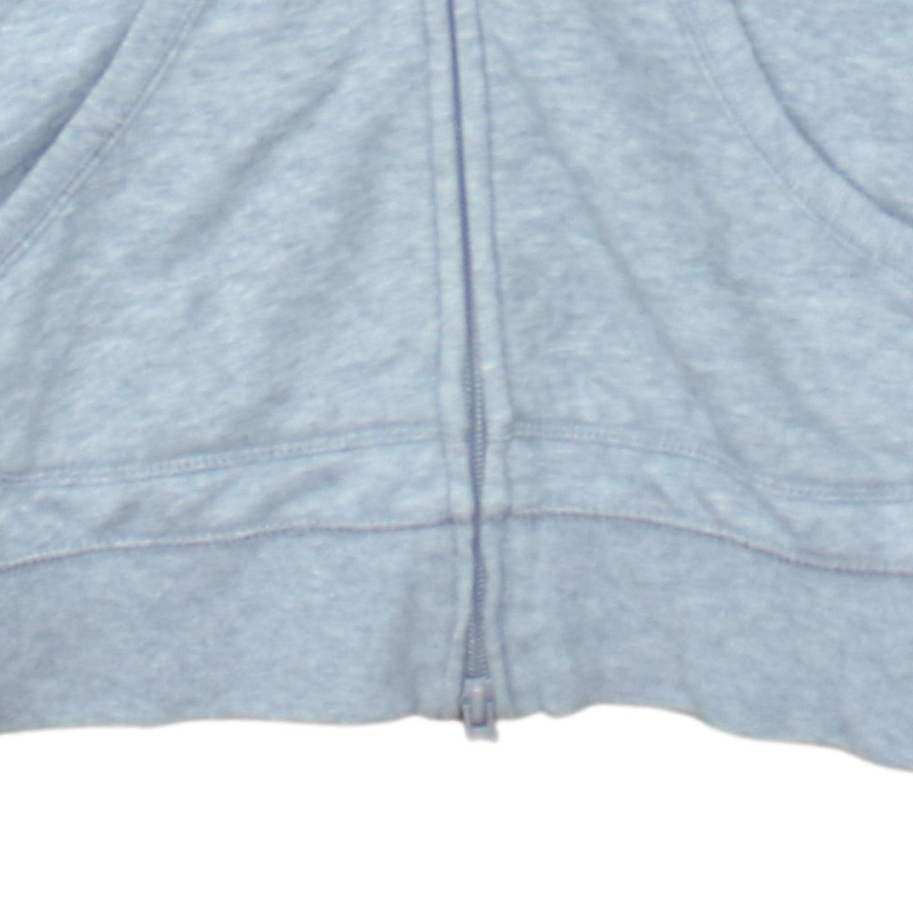 Nike Women Grey Full Zip Hoodie M Size 10/12 Soft Fleece Lined