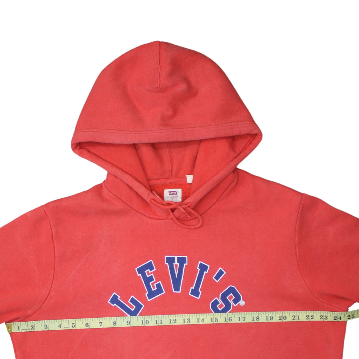 Levi's Women's Red Pullover Hoodie Size L Classic Logo Sweatshirt