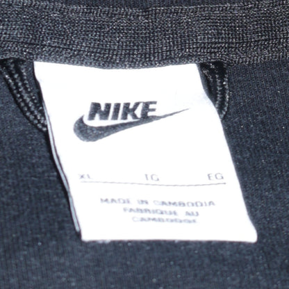 Nike Men's Black XL Full Zip Hoodie Cotton Blend