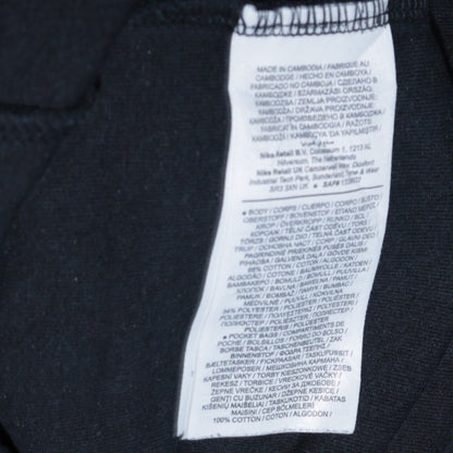 Nike Men's Black XL Full Zip Hoodie Cotton Blend