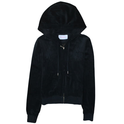 Juicy Couture Sport Women's Black XS Velour Full Zip Hoodie