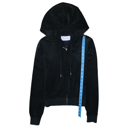 Juicy Couture Sport Women's Black XS Velour Full Zip Hoodie