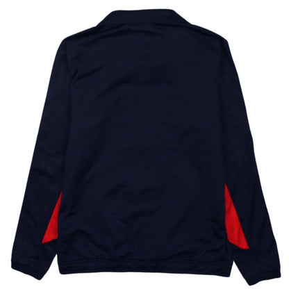 Adidas Boys Navy Full Zip Sweatshirt with White Stripes Size M
