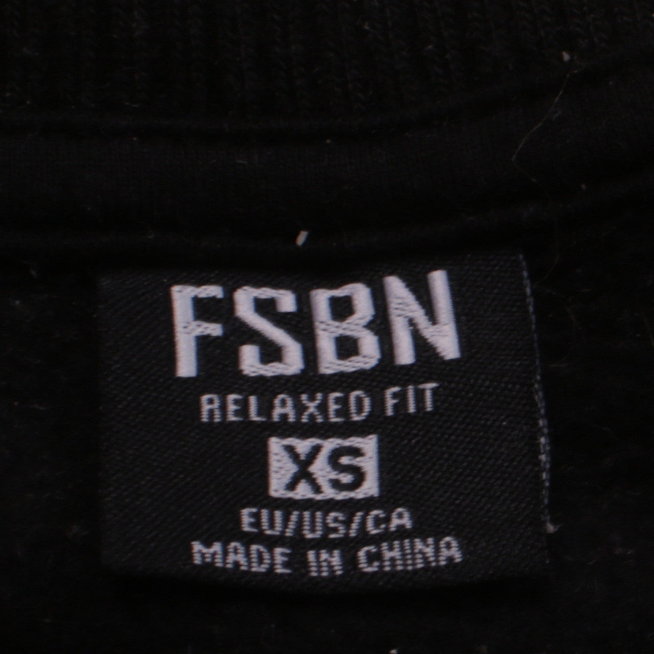 FSBN Men's Black XS Varsity Baseball Jacket Relaxed Fit