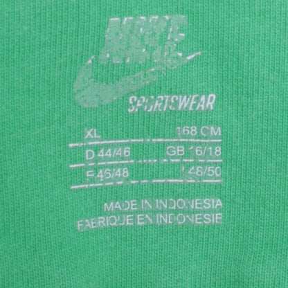 Nike Womens Green Pullover Hoodie XL Relaxed Fit Sportswear