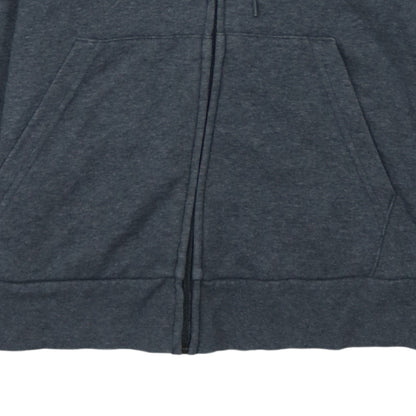 Adidas Women’s Charcoal Full Zip Hoodie M 12-14 Pink Logo