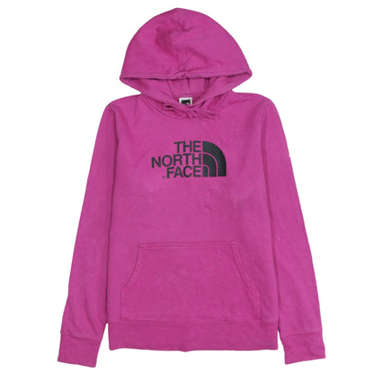 The North Face Womens Pink Pullover Hoodie M Relaxed Fit Logo Sweatshirt